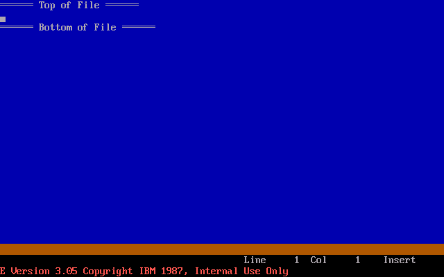IBM E Editor 3.05 - Version